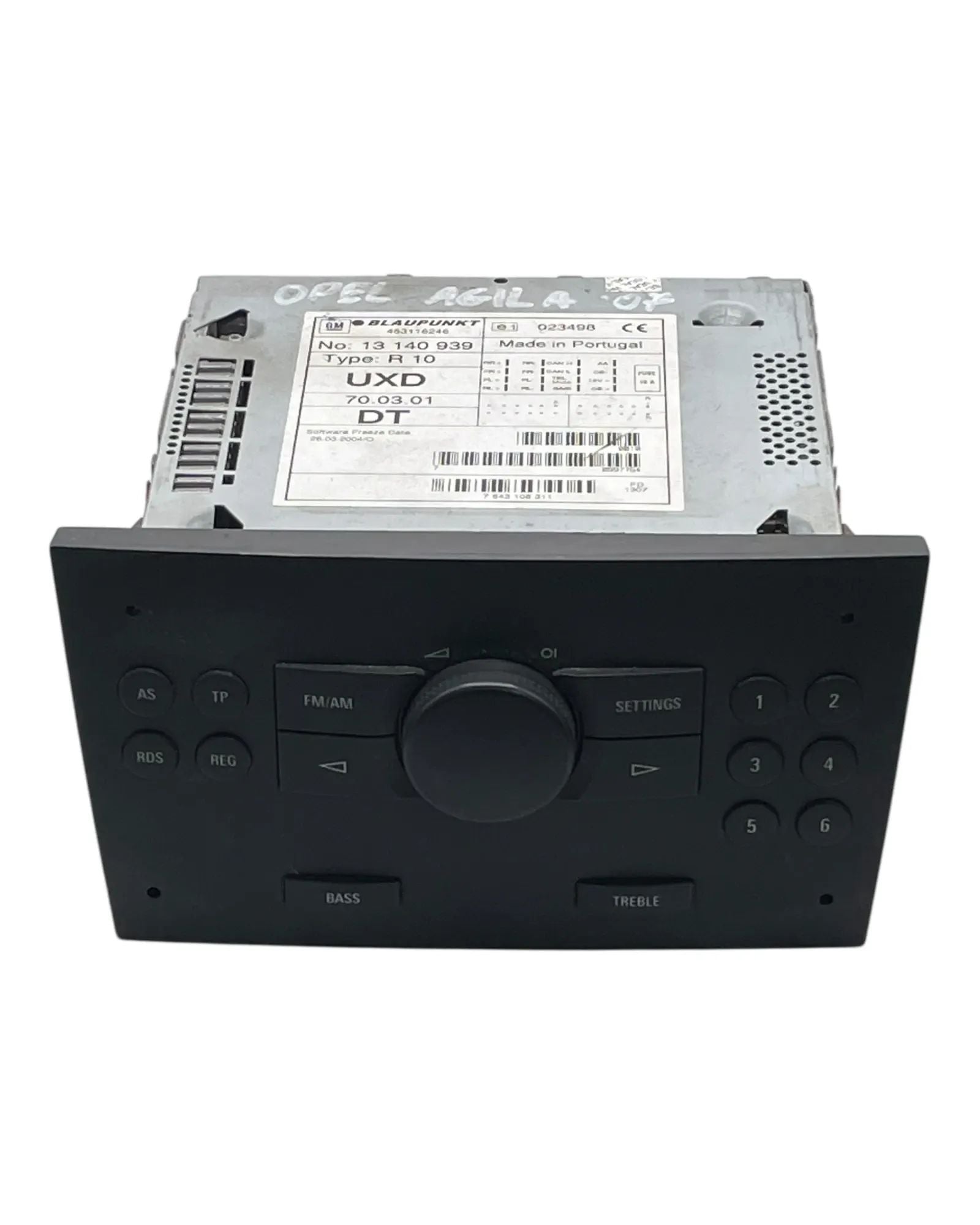 Opel Agila Radio Autoradio Kassettenradio 13140939