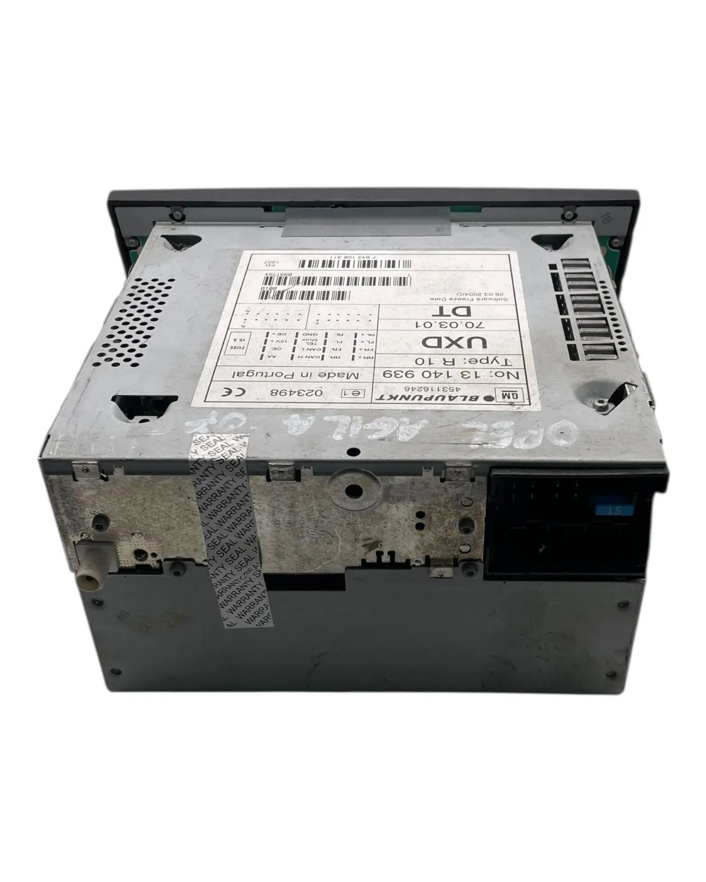 Opel Agila Radio Autoradio Kassettenradio 13140939