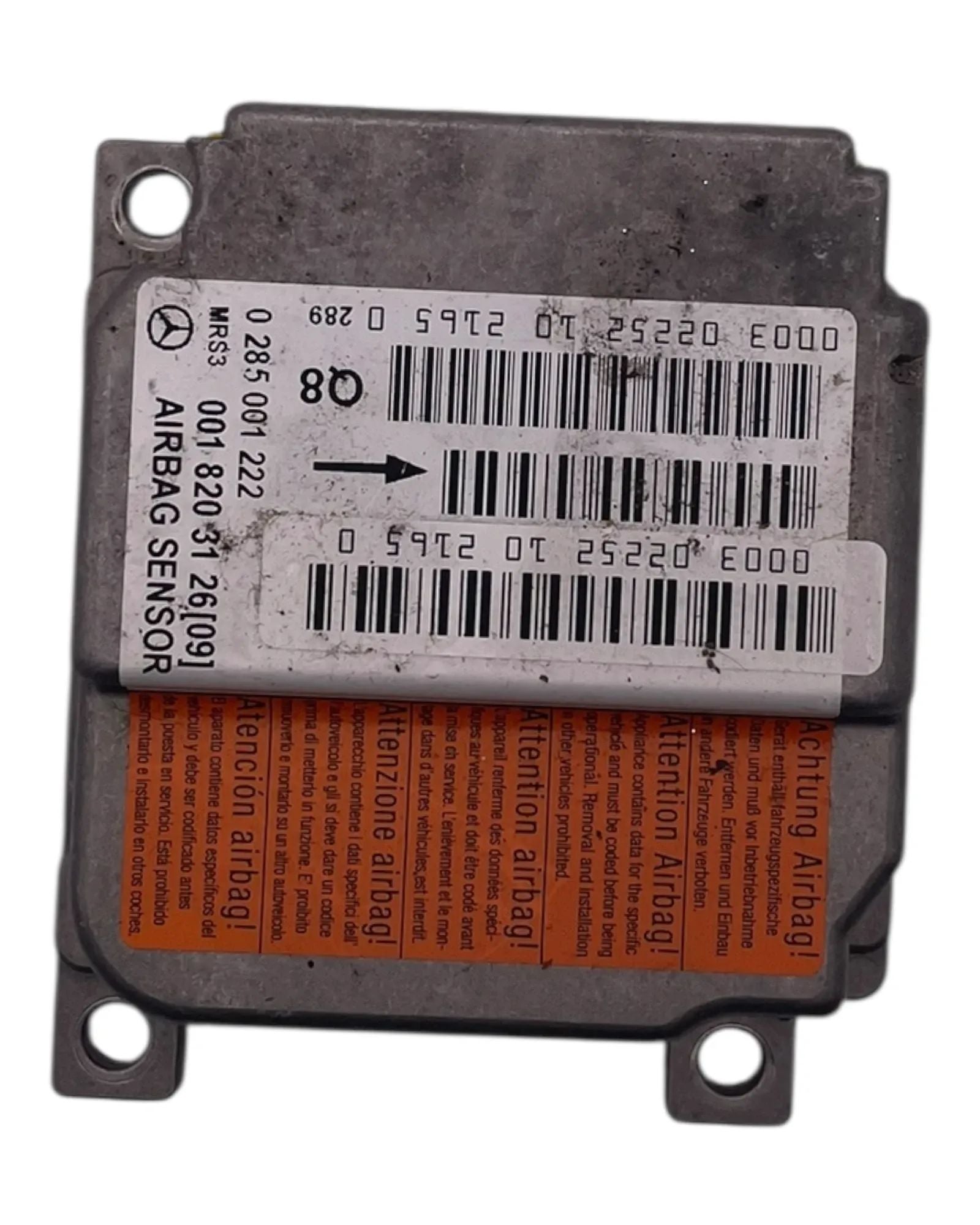 Mercedes-Benz A-Klasse W168 Steuergerät Airbag Modul Sensor 0018203126