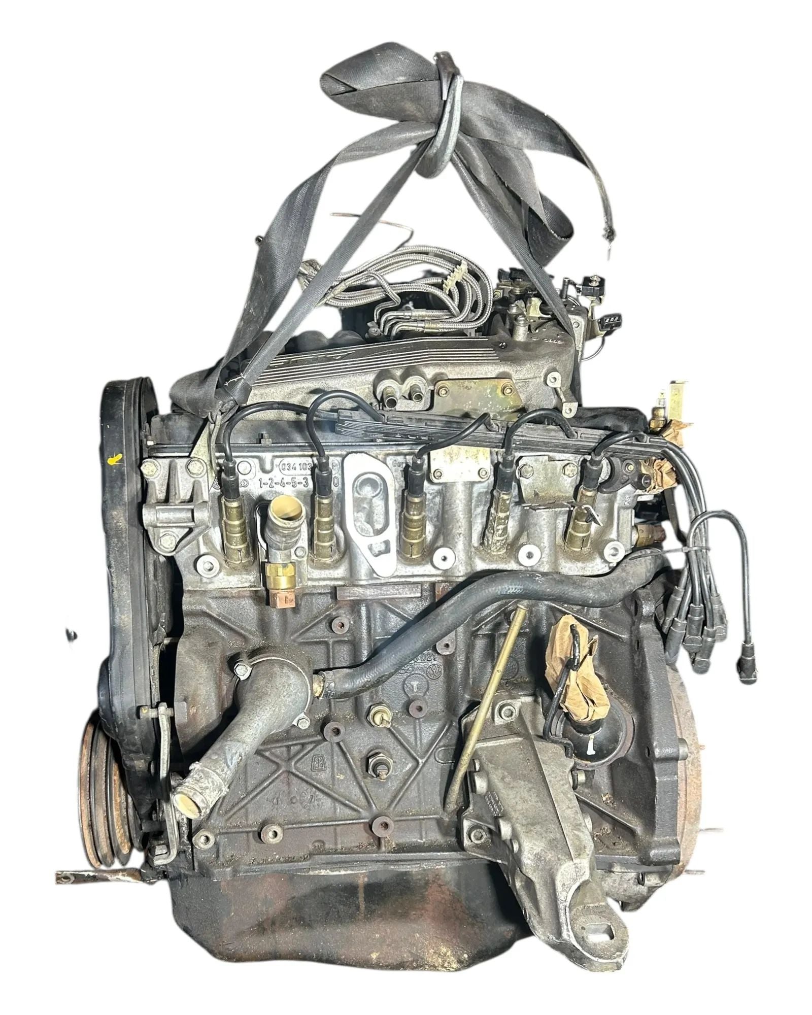 Audi 80 KX Motor Komplett 115PS Zylinderkopf 5 Zylinder Anbauteile 034103021