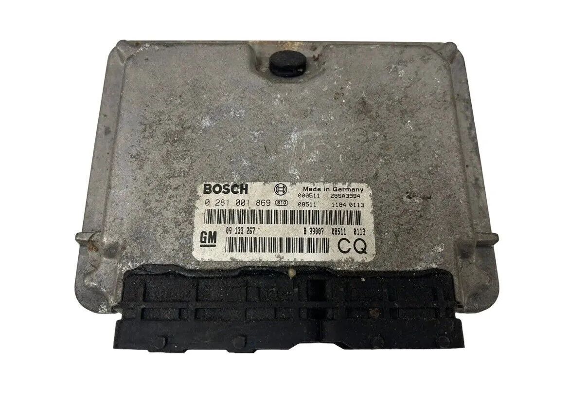 Opel Astra G BOSCH Motorsteuergerät Steuergerät 0281001869 09133267