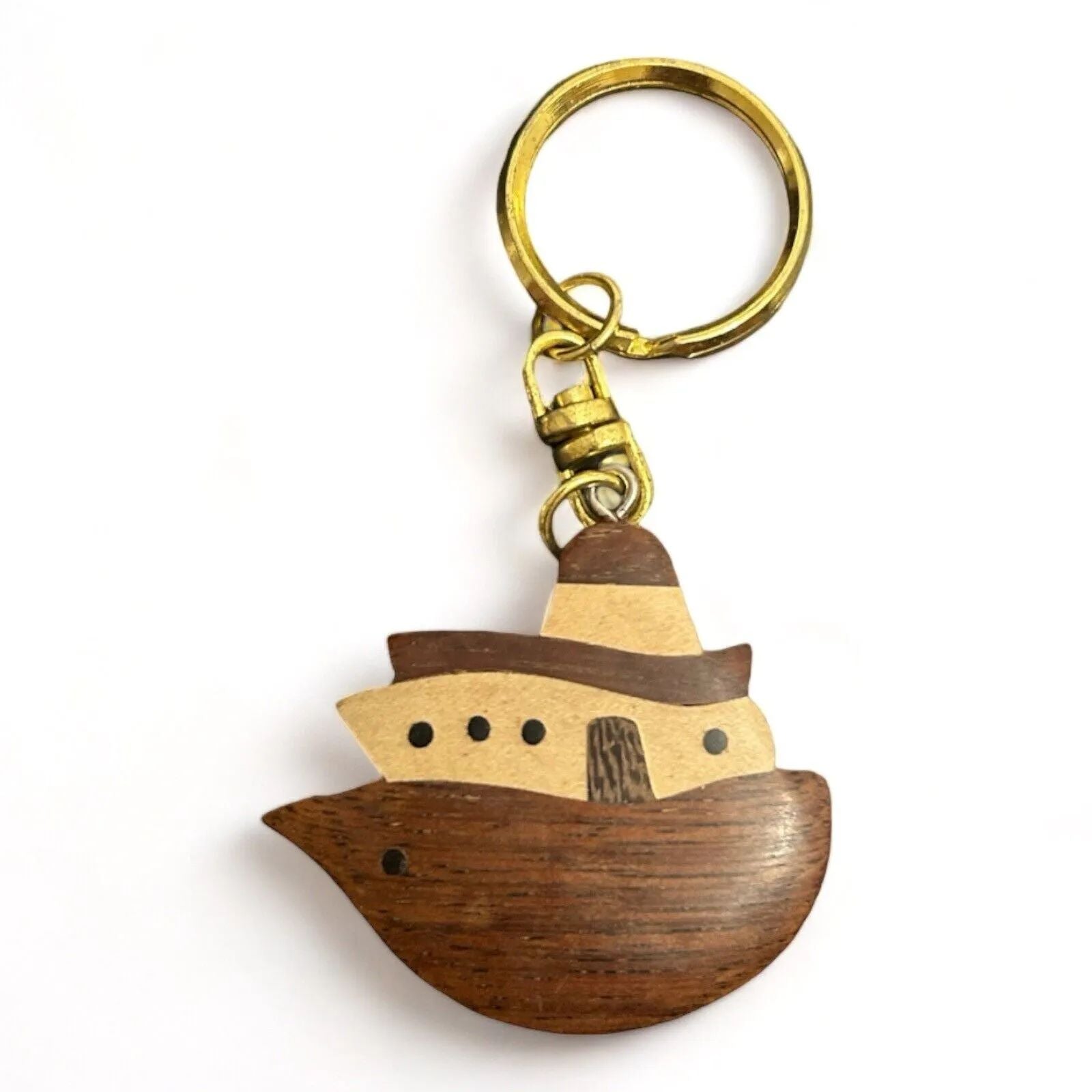 Boot Anhänger Schlüsselanhänger Holz