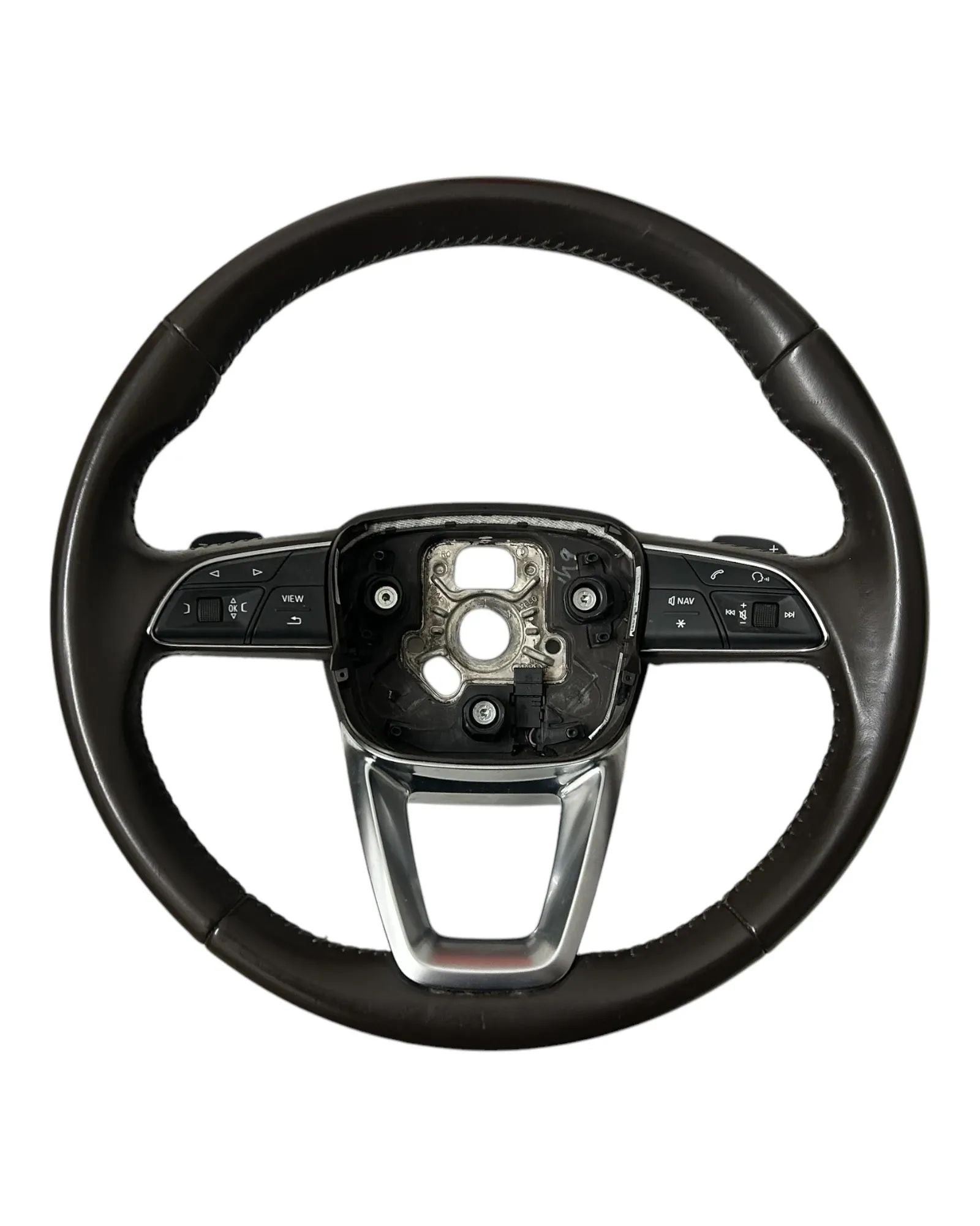 Audi Q7 4M Multifunktional Lenkrad Schaltwippen Criollobraun 4M0419689