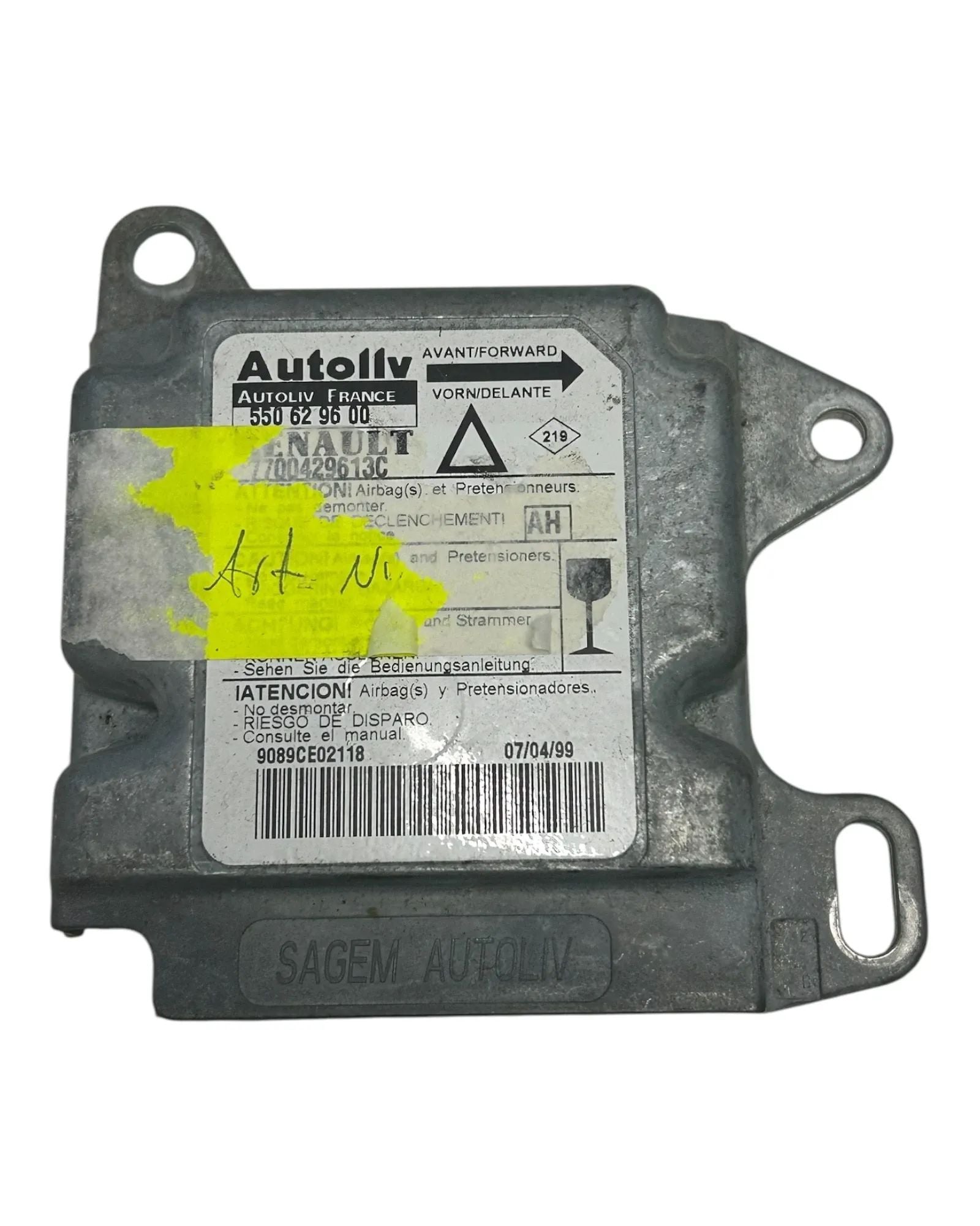 Renault Laguna Airbag Steuergerät Modul 7700429613c