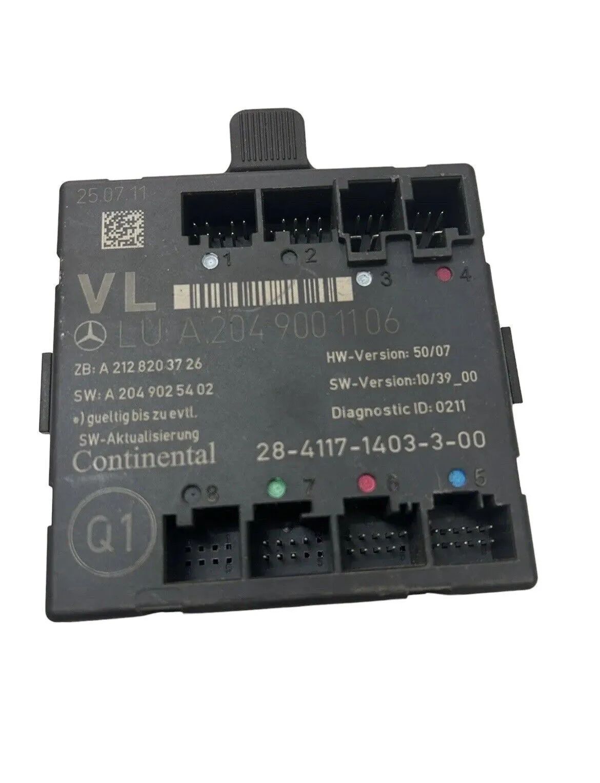 Mercedes C Klasse W204 C204 Türsteuergerät Steuergerät Türmodul VL A2049001106